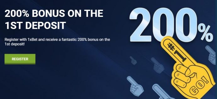 1xBet registration bonus