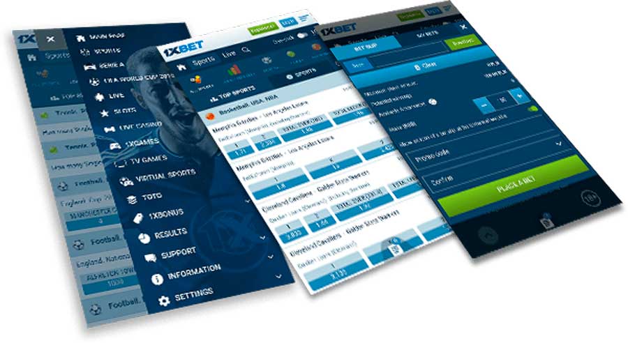 1xBet mobile version site