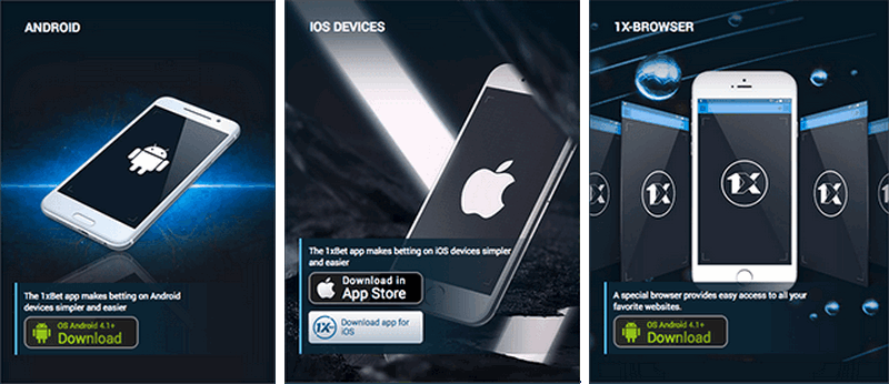 1xBet app Windows phone